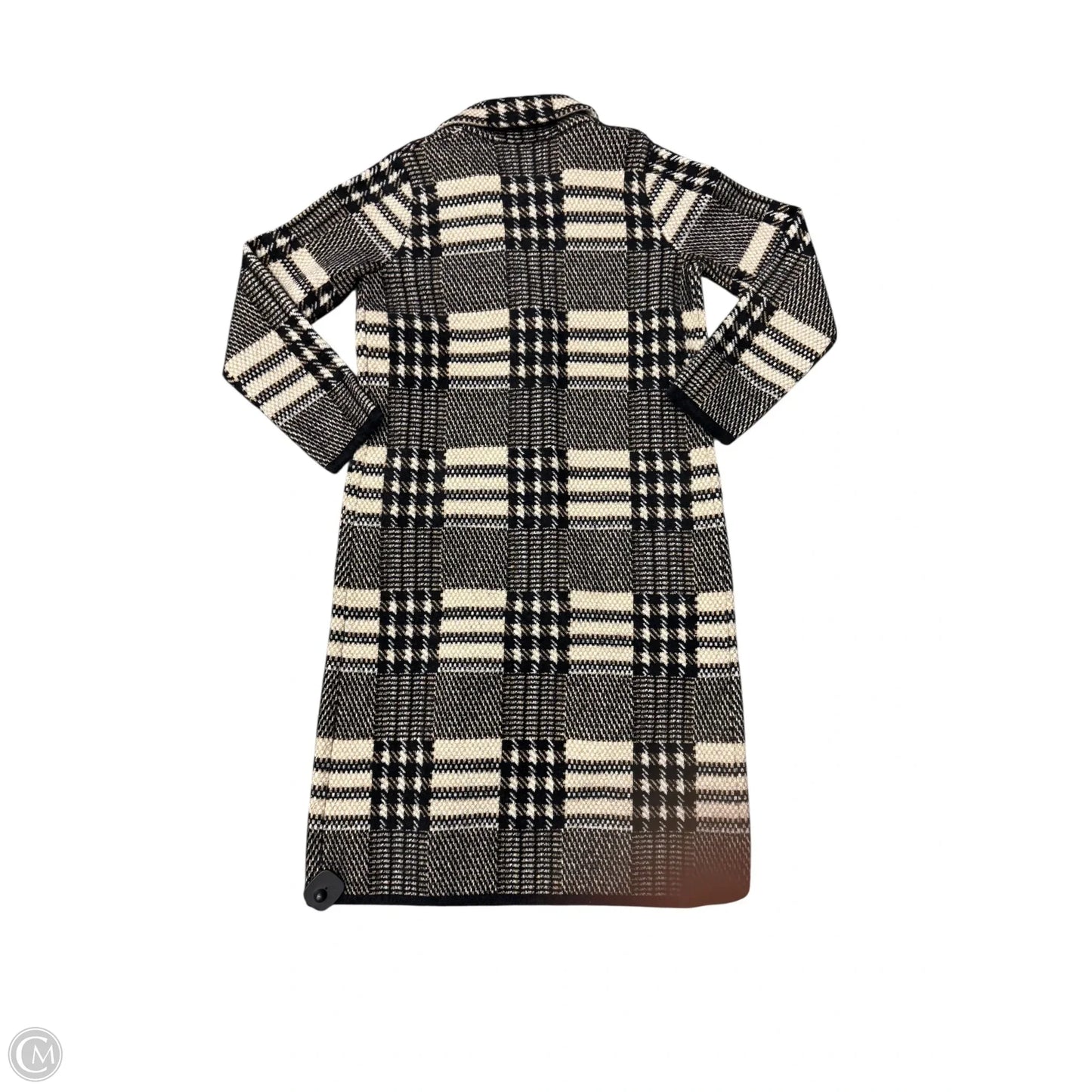 Coat Other By Cyrus Knits In Black & Tan, Size: S