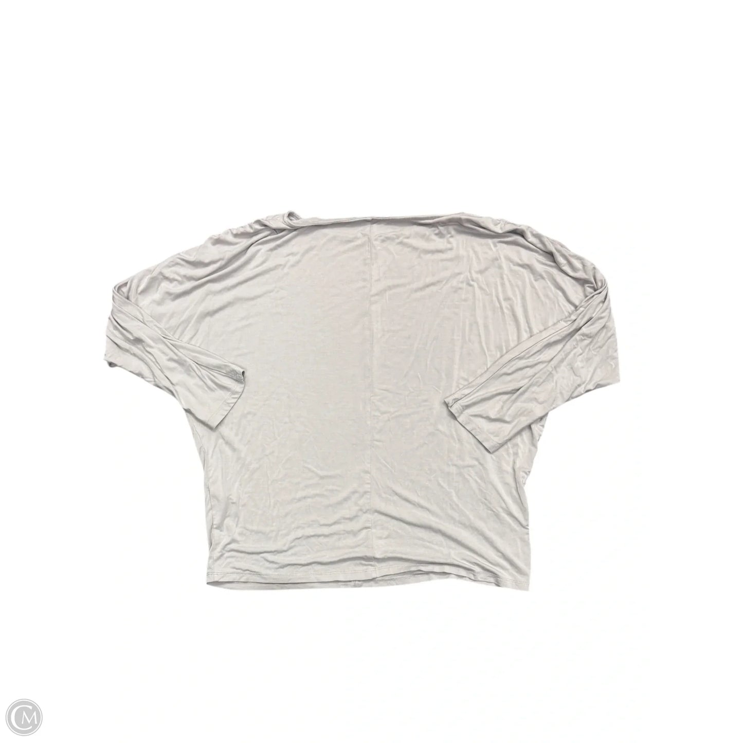 Top 3/4 Sleeve By Tahari By Arthur Levine In Grey, Size: M