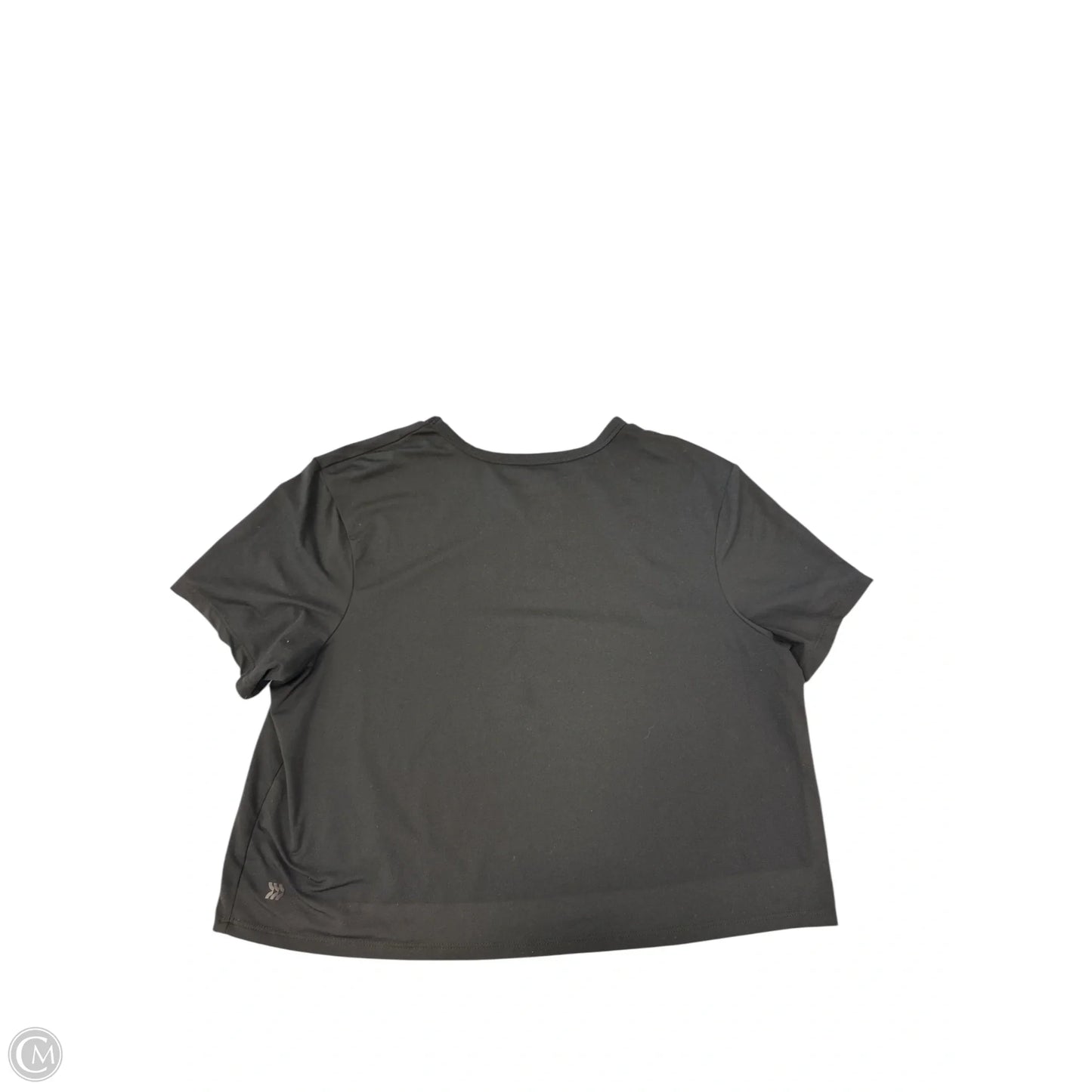Athletic Top Short Sleeve By All In Motion In Black, Size: L