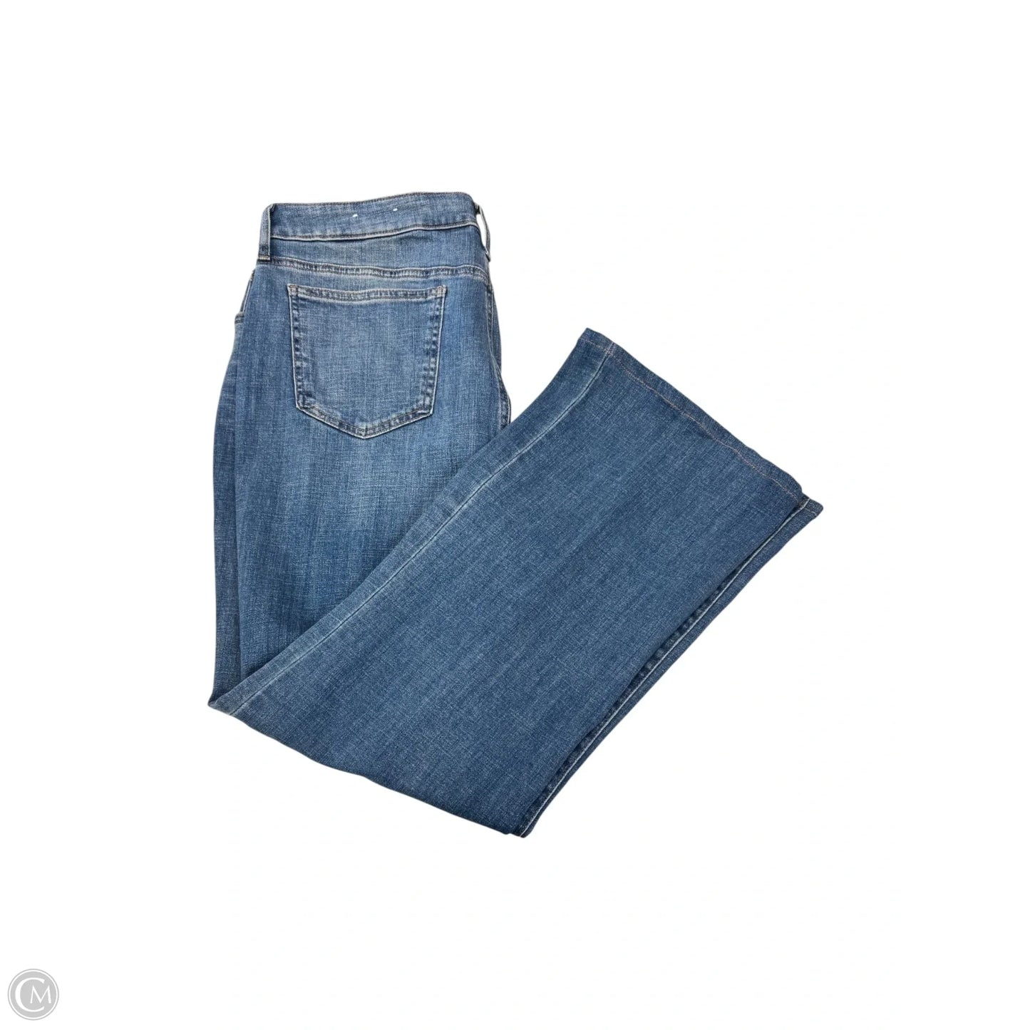 Jeans Flared By Chicos In Blue Denim, Size: 14