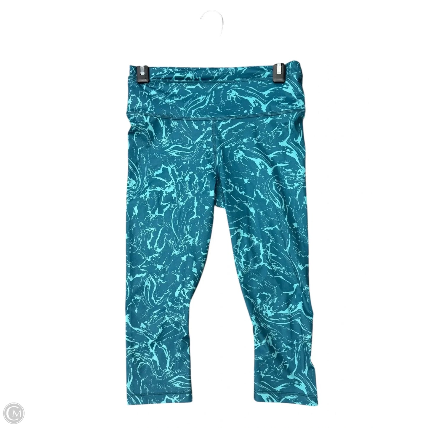 Athletic Leggings Capris By Athleta In Teal, Size: M