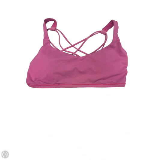 Athletic Bra By Lululemon In Pink, Size: L