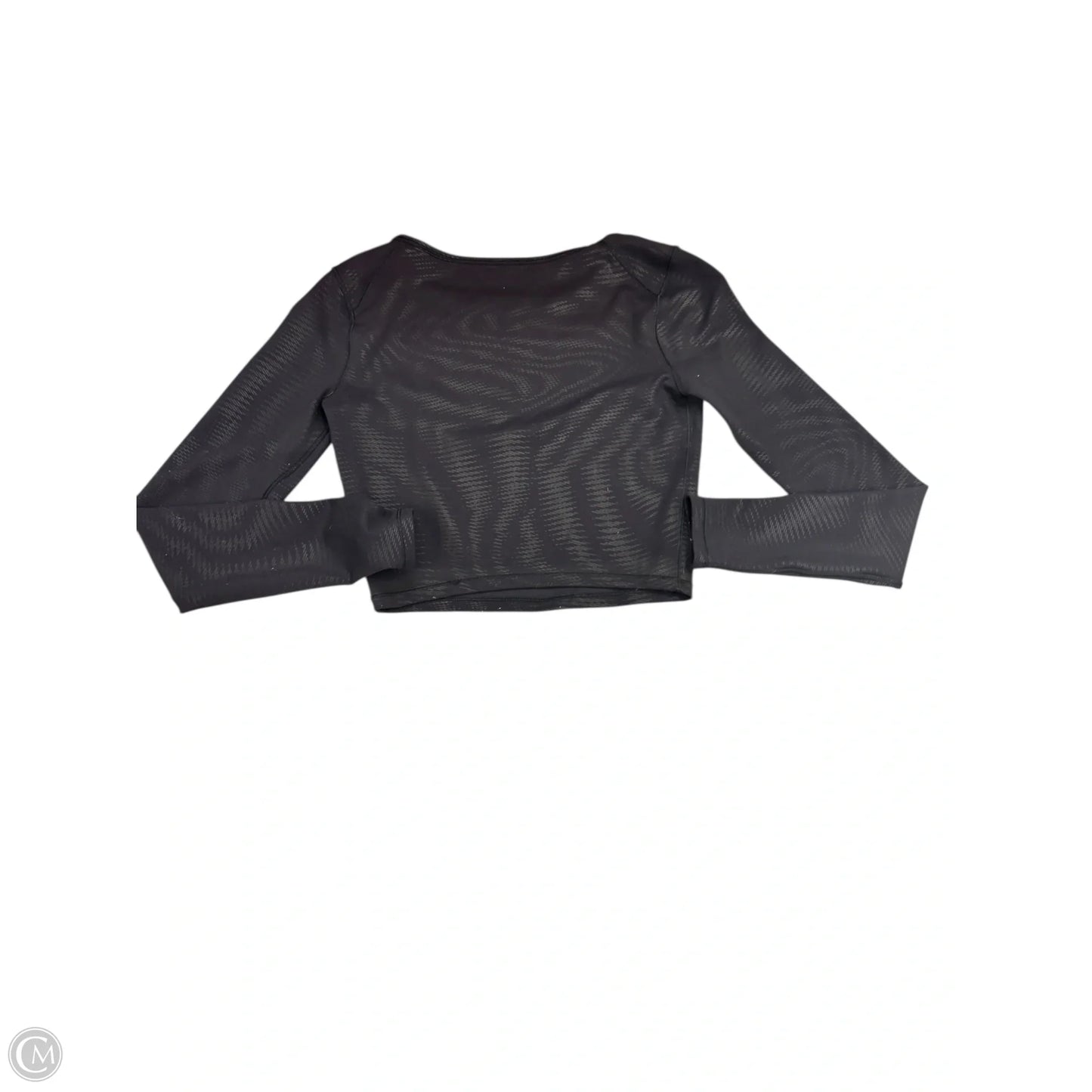 Athletic Top Long Sleeve Crewneck By Lululemon In Black, Size: L