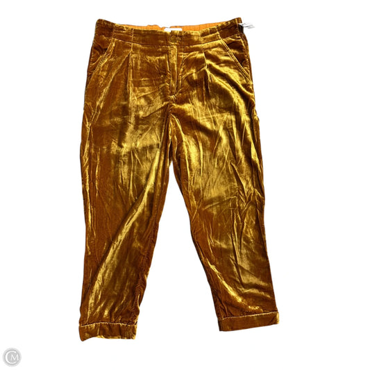 Pants Corduroy By Anthropologie In Gold, Size: 4