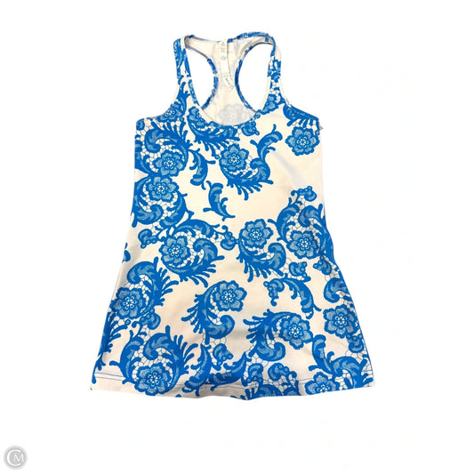 Athletic Tank Top By Lululemon In Floral Print, Size: M