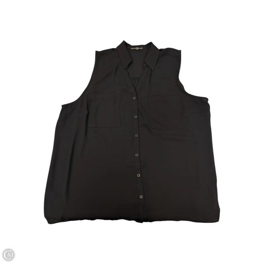 Blouse Sleeveless By Maurices In Black, Size: 1x