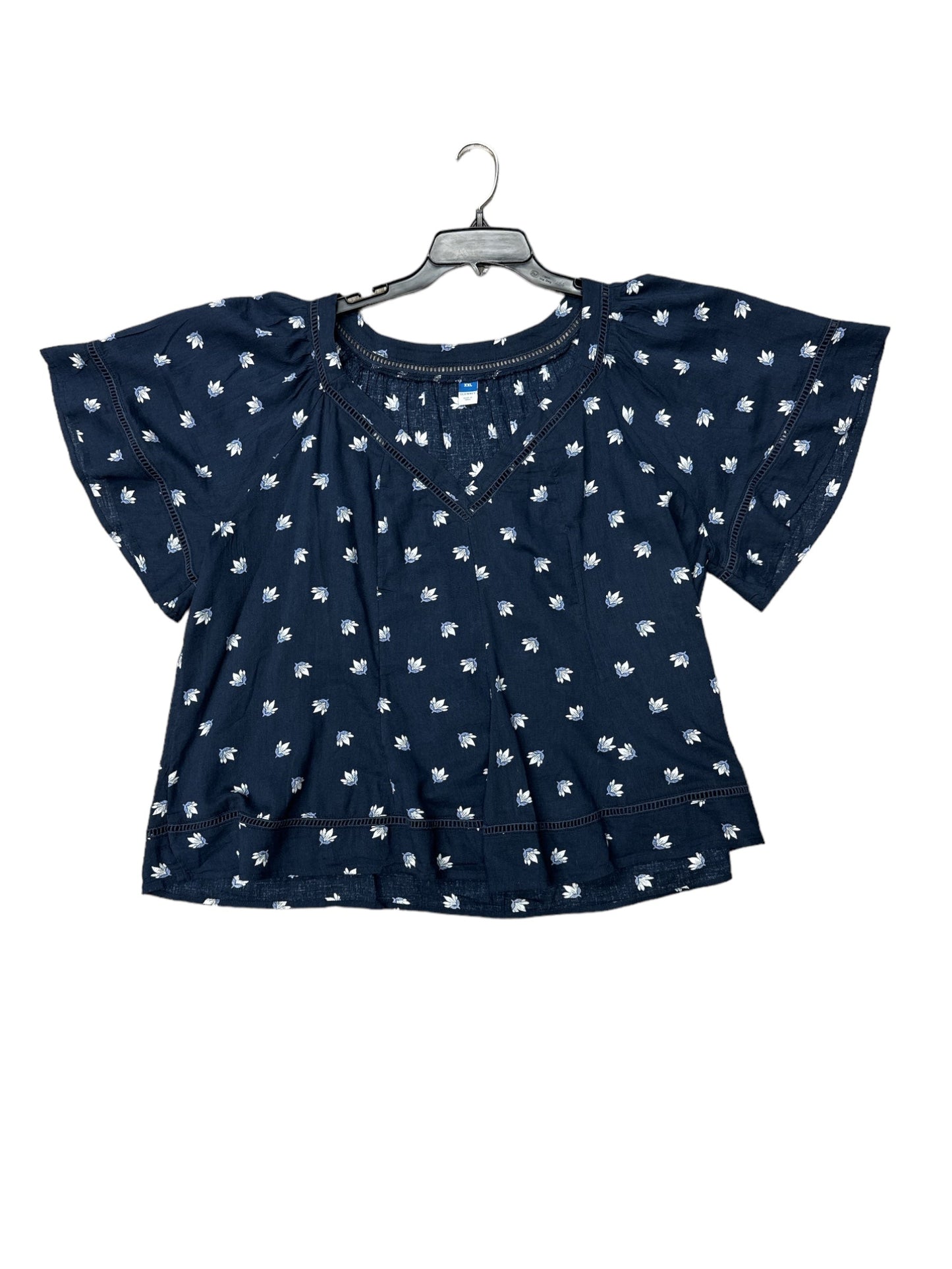 Navy Top Short Sleeve Old Navy, Size 2x