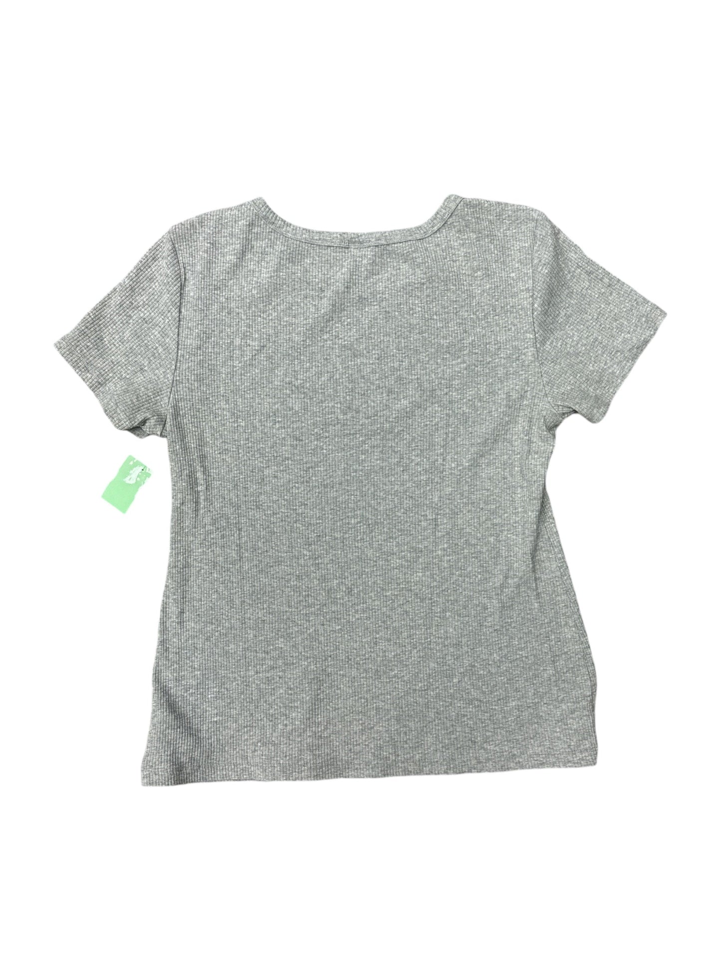 Top Short Sleeve By Old Navy In Grey, Size: L