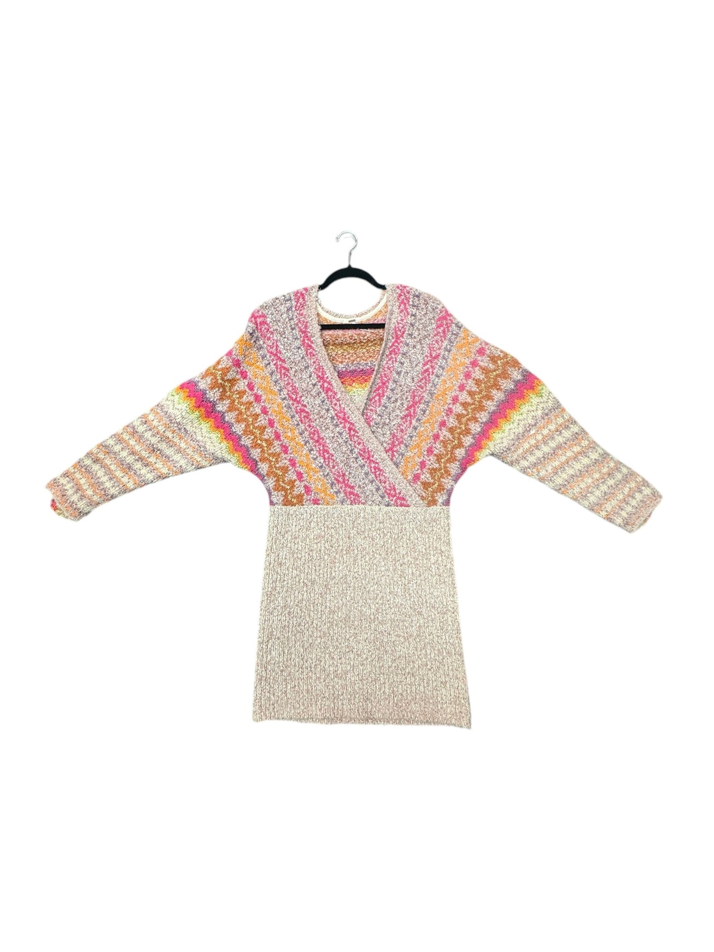 Dress Sweater By Free People In Pink, Size: Xl