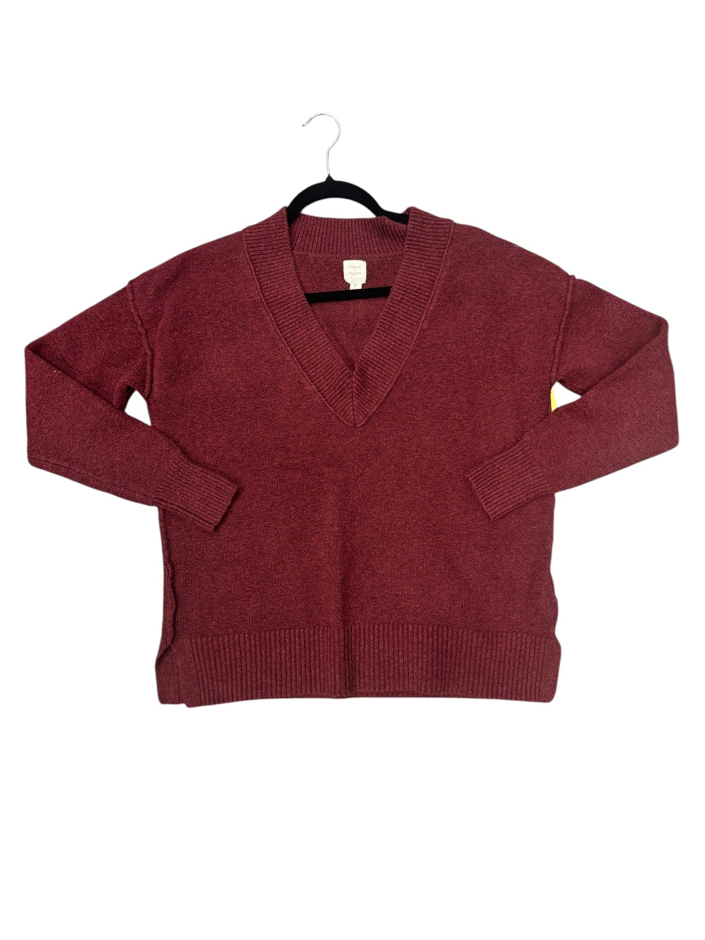 Sweater By Clothes Mentor In Red, Size: M