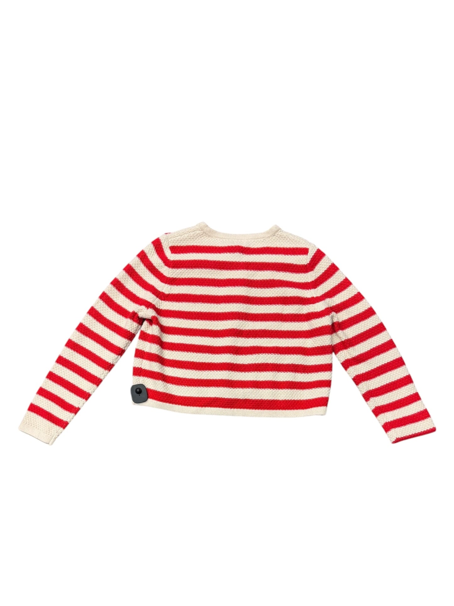 Cardigan By A New Day In Red & White, Size: M