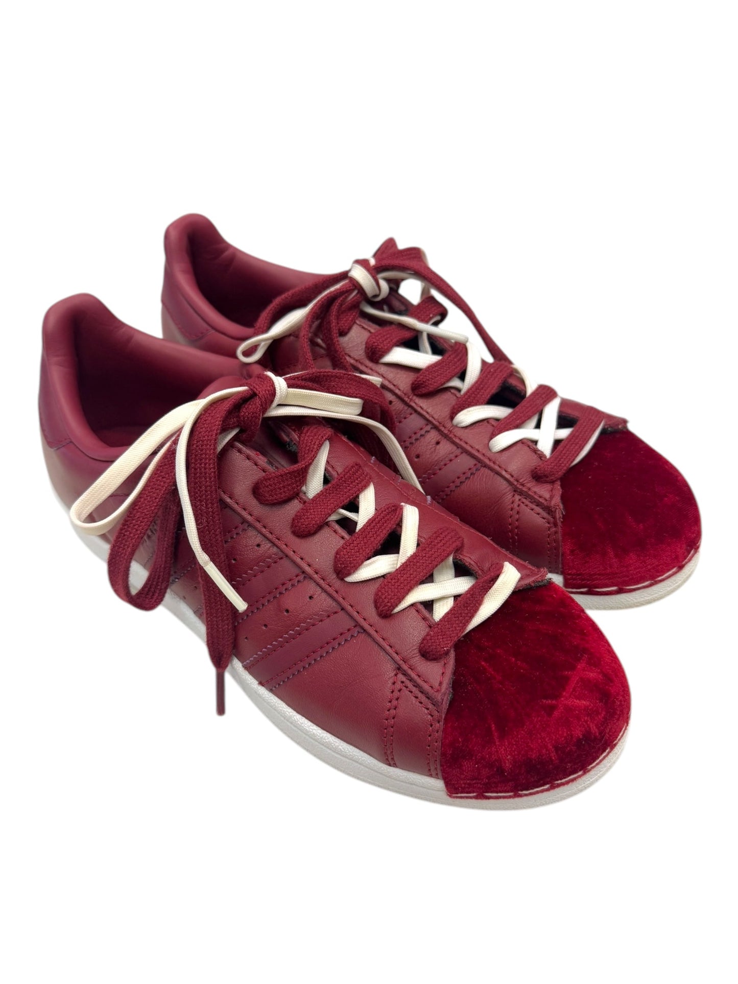 Shoes Sneakers By Adidas In Maroon, Size: 6.5