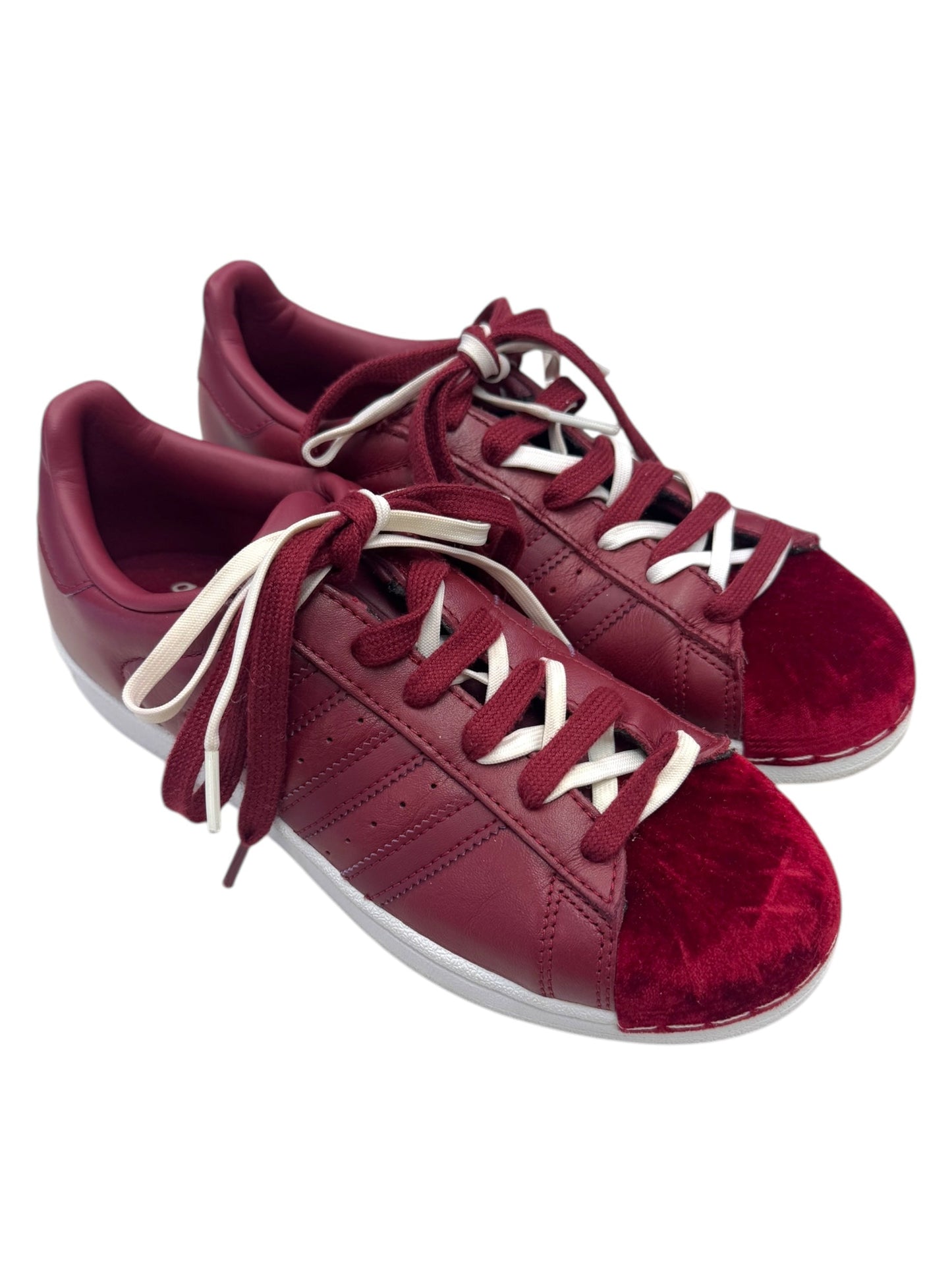 Shoes Sneakers By Adidas In Maroon, Size: 6.5