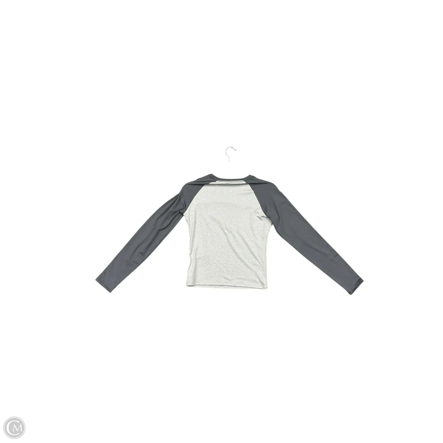 Athletic Top Long Sleeve Collar By Hollister In Grey, Size: M