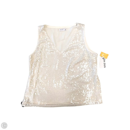 Top Sleeveless By Nine West In Cream, Size: L