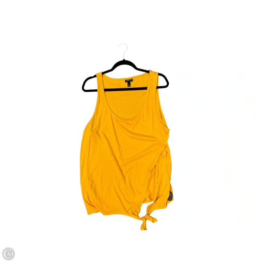 Top Sleeveless By Torrid In Yellow, Size: 1x
