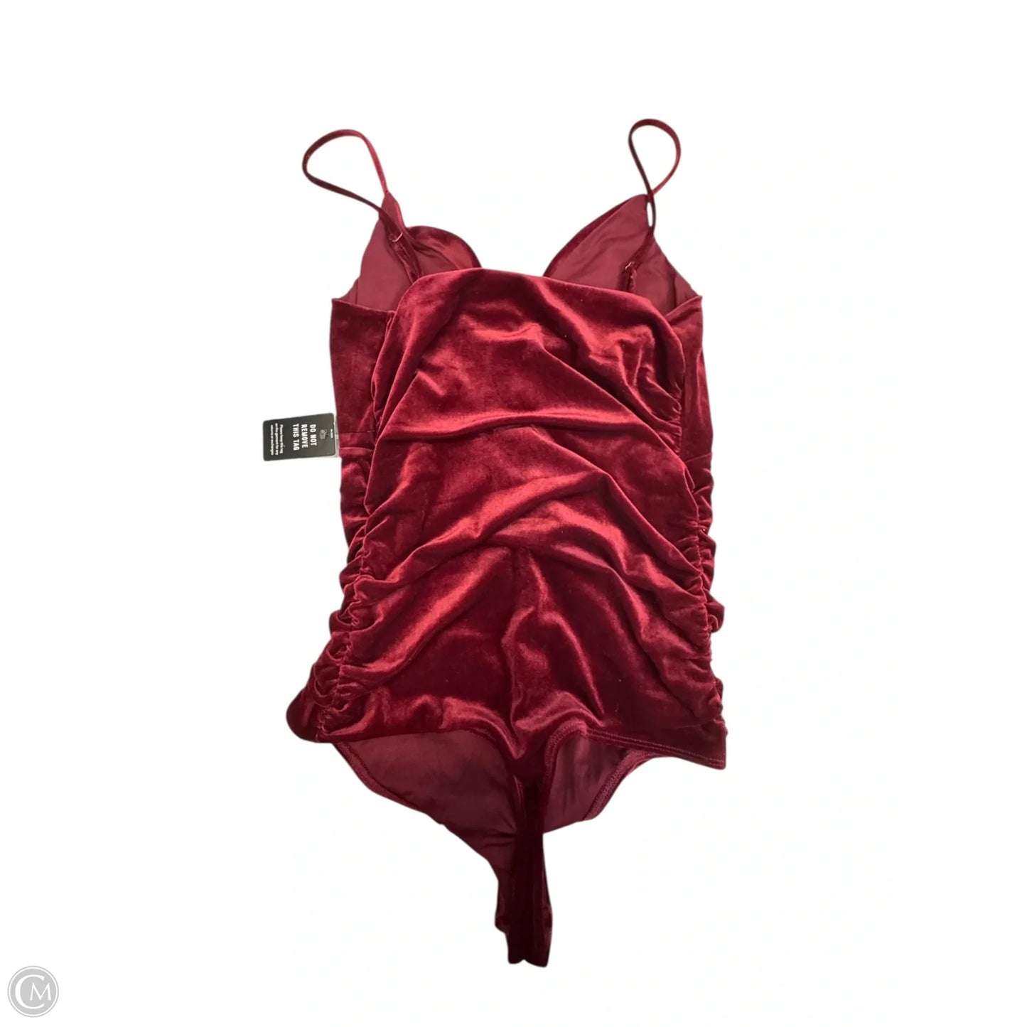 Bodysuit By Express In Maroon, Size: M