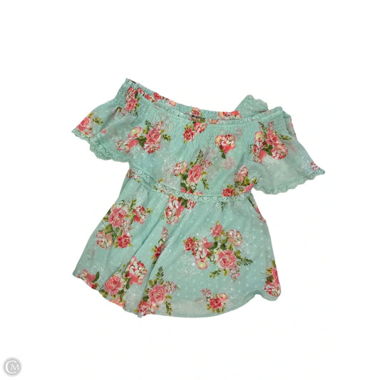 Top Sleeveless By Torrid In Teal, Size: L