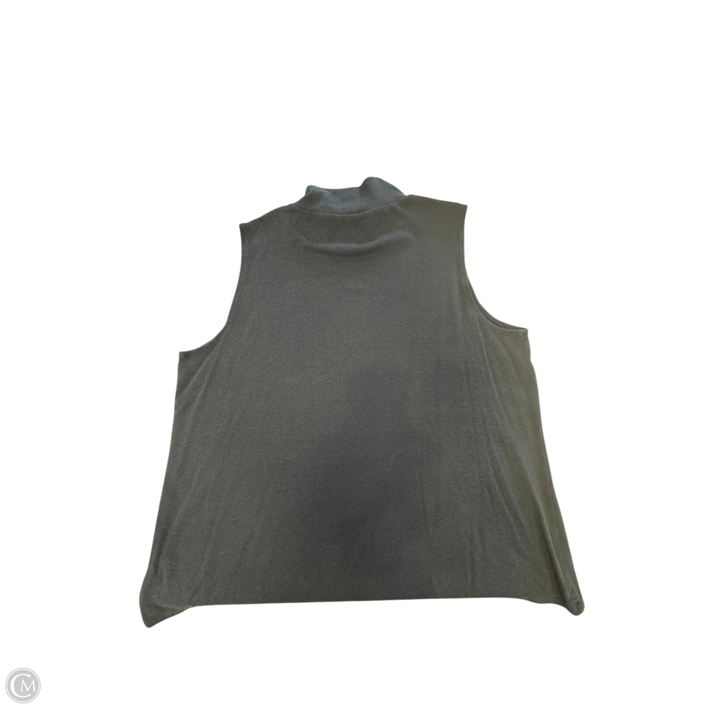 Top Sleeveless By Croft And Barrow In Navy, Size: 2x