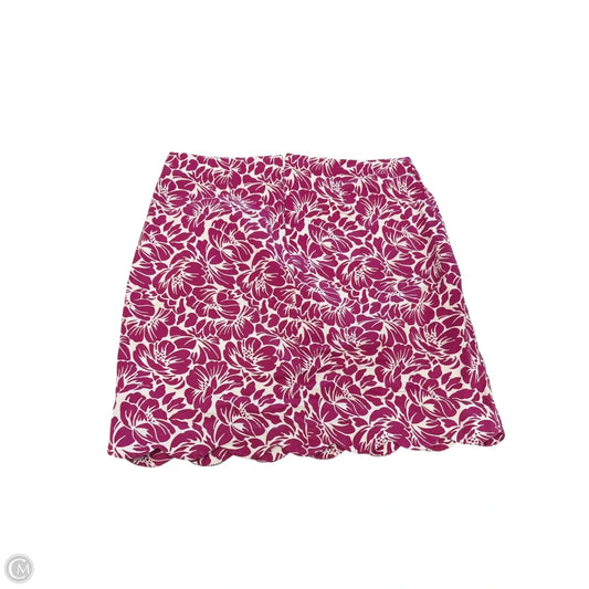 Skirt Mini & Short By Talbots In Purple & White, Size: 14