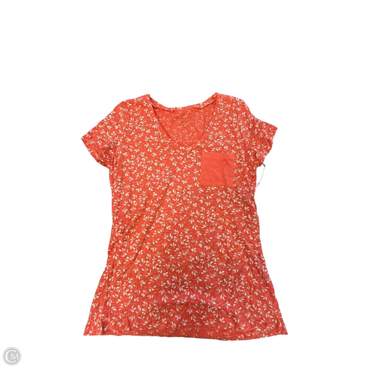 Top Short Sleeve By Caslon In Coral, Size: M