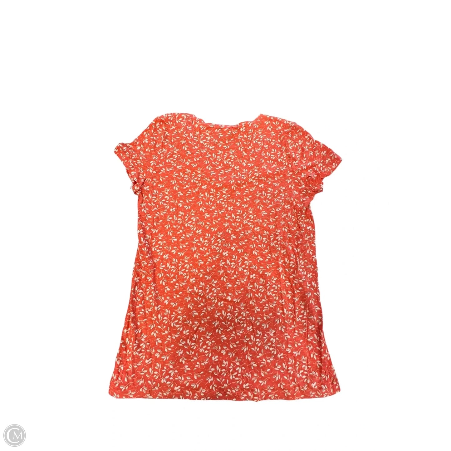 Top Short Sleeve By Caslon In Coral, Size: M