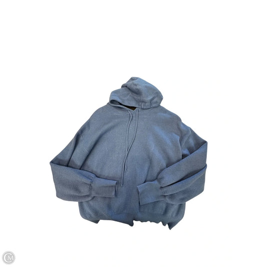 Sweatshirt Hoodie By Philosophy In Blue, Size: L