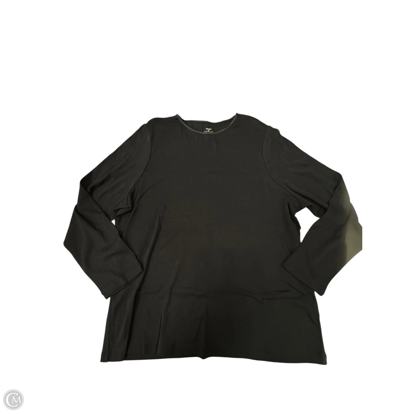 Top Long Sleeve By Cj Banks In Black, Size: 1x