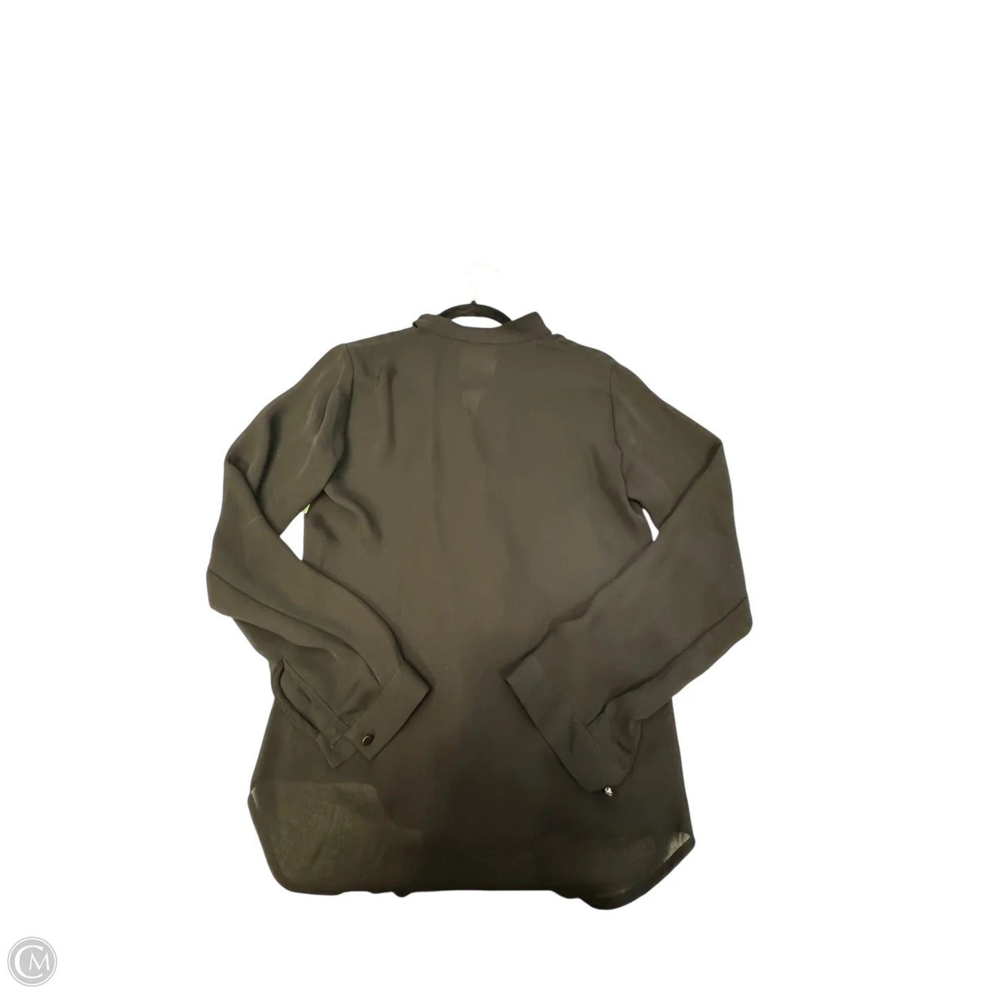 Blouse Long Sleeve By Ann Taylor In Black, Size: Xs