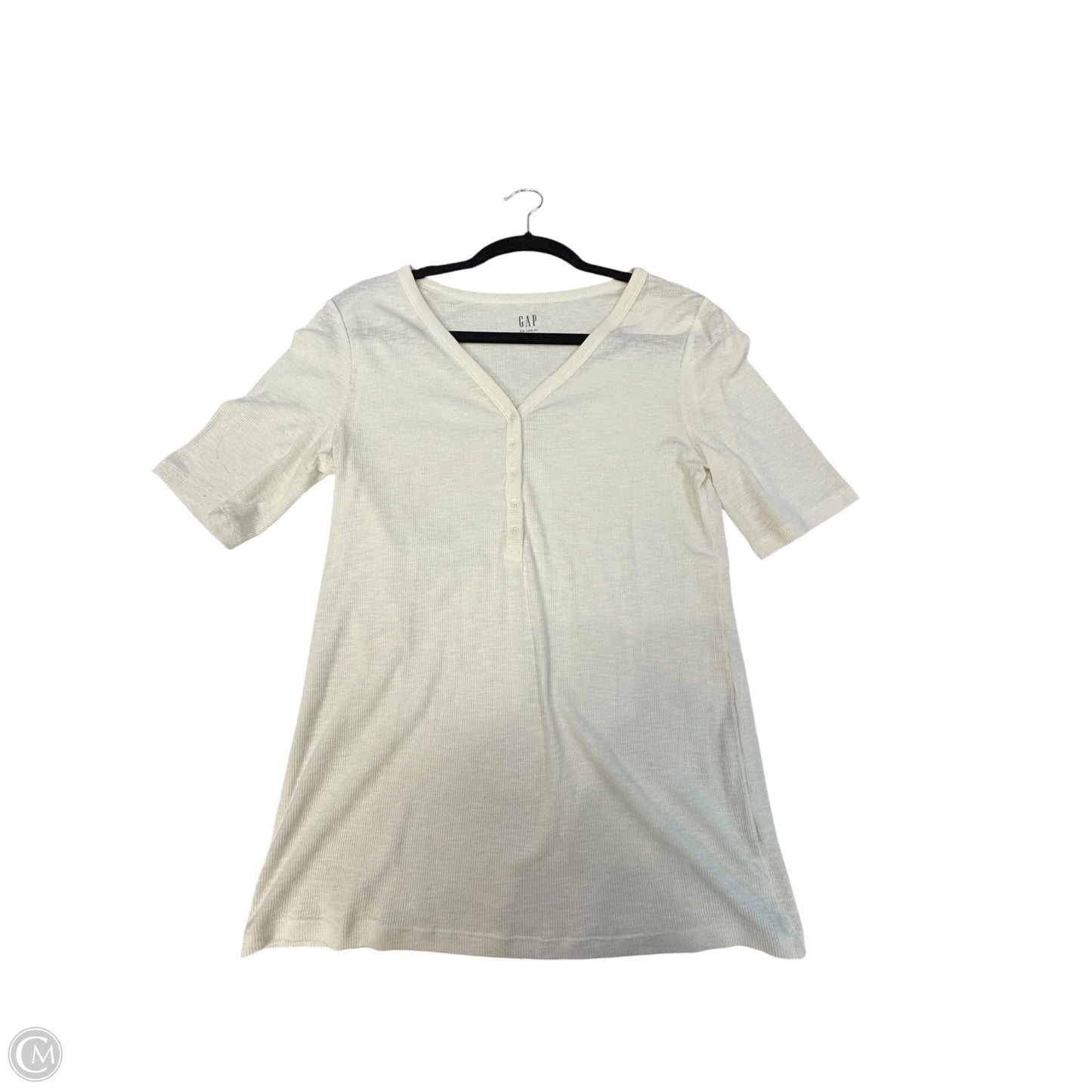Top Short Sleeve By Gapfit In White, Size: M