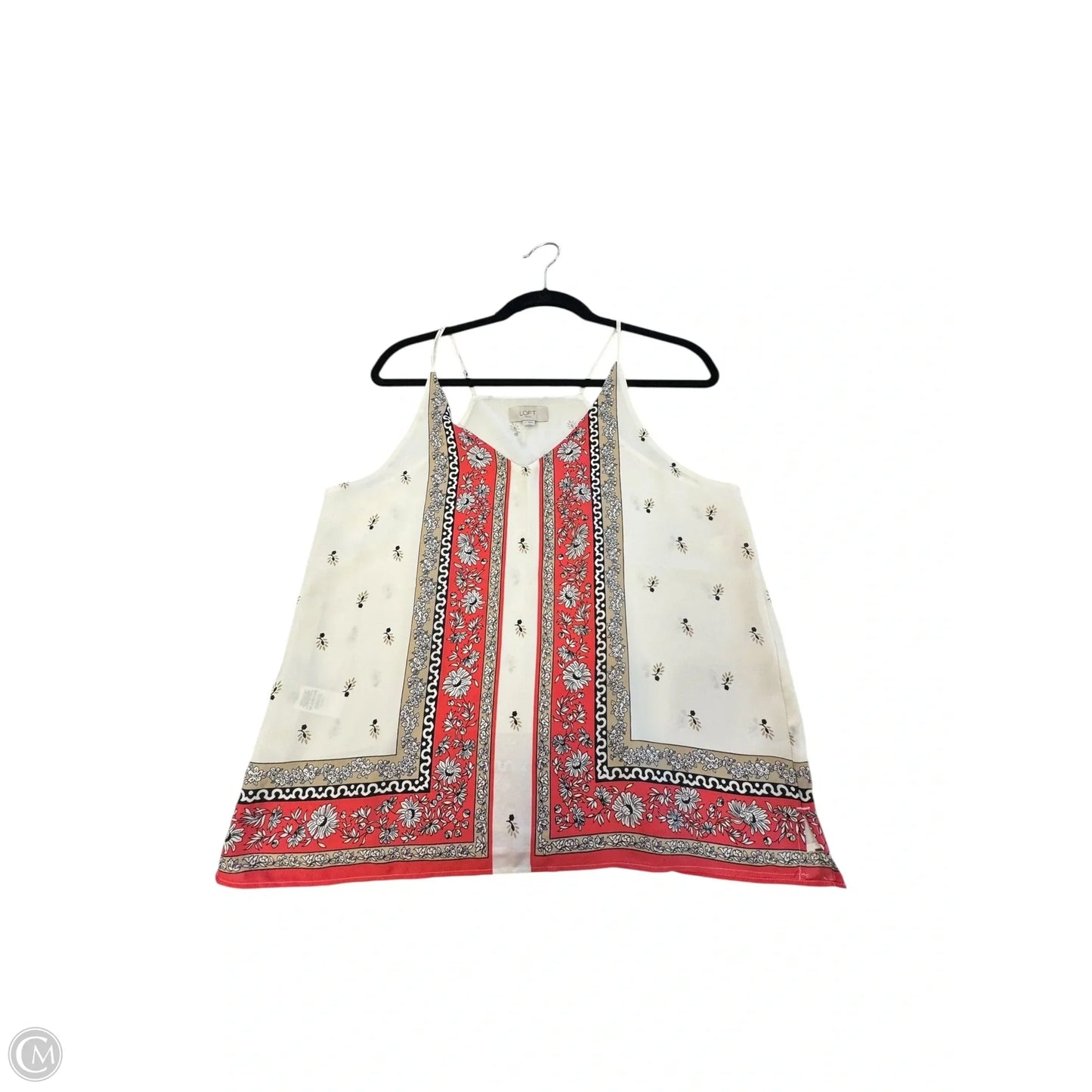 Top Sleeveless By Loft In White, Size: M