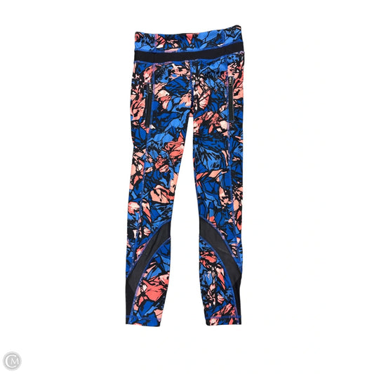 Athletic Leggings Capris By Lululemon In Blue & Pink, Size: Xs