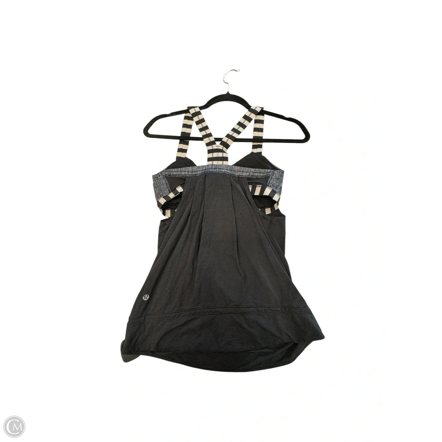 Athletic Tank Top By Lululemon In Black & White, Size: S