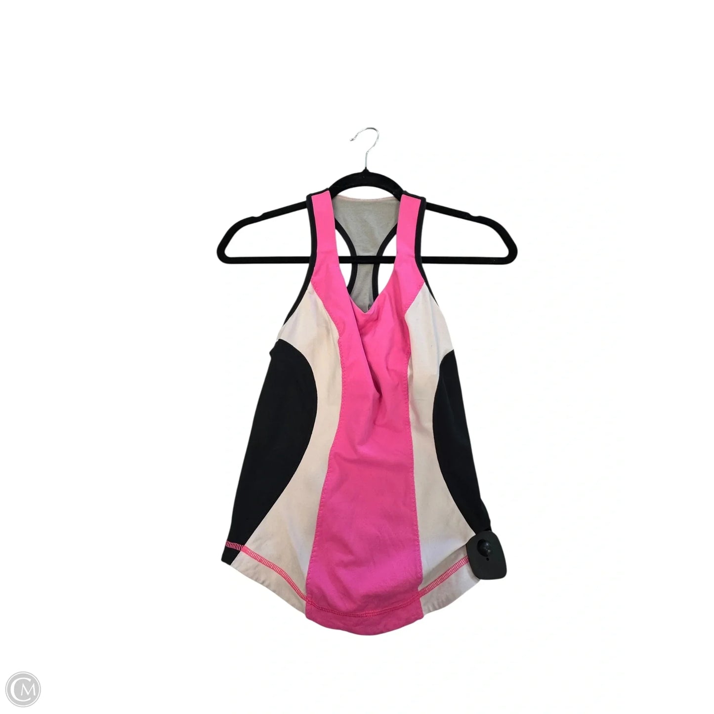 Athletic Tank Top By Lululemon In Black & Pink, Size: 4