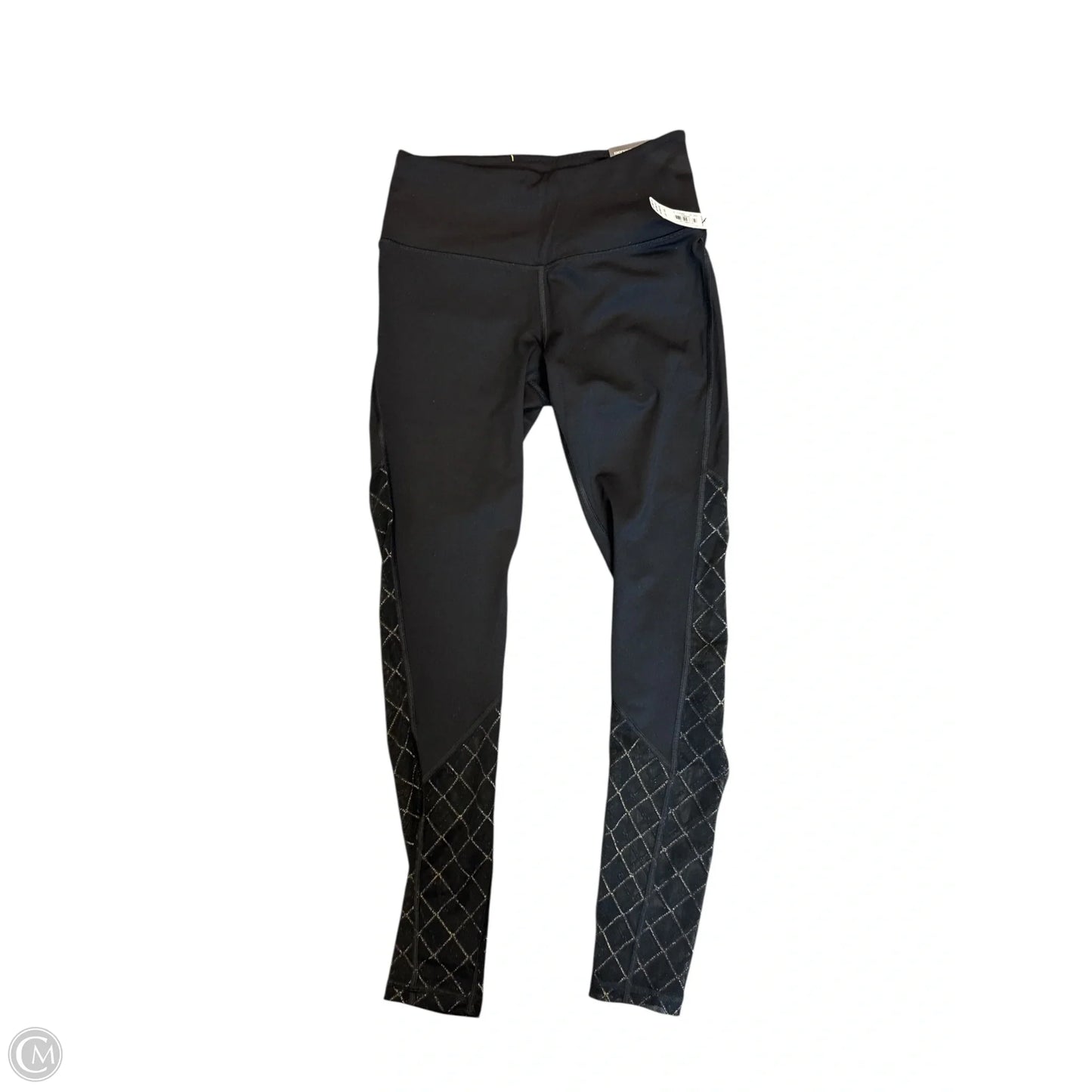 Athletic Leggings By Victorias Secret In Black & Gold, Size: Xs