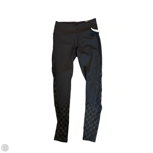 Athletic Leggings By Victorias Secret In Black & Gold, Size: Xs