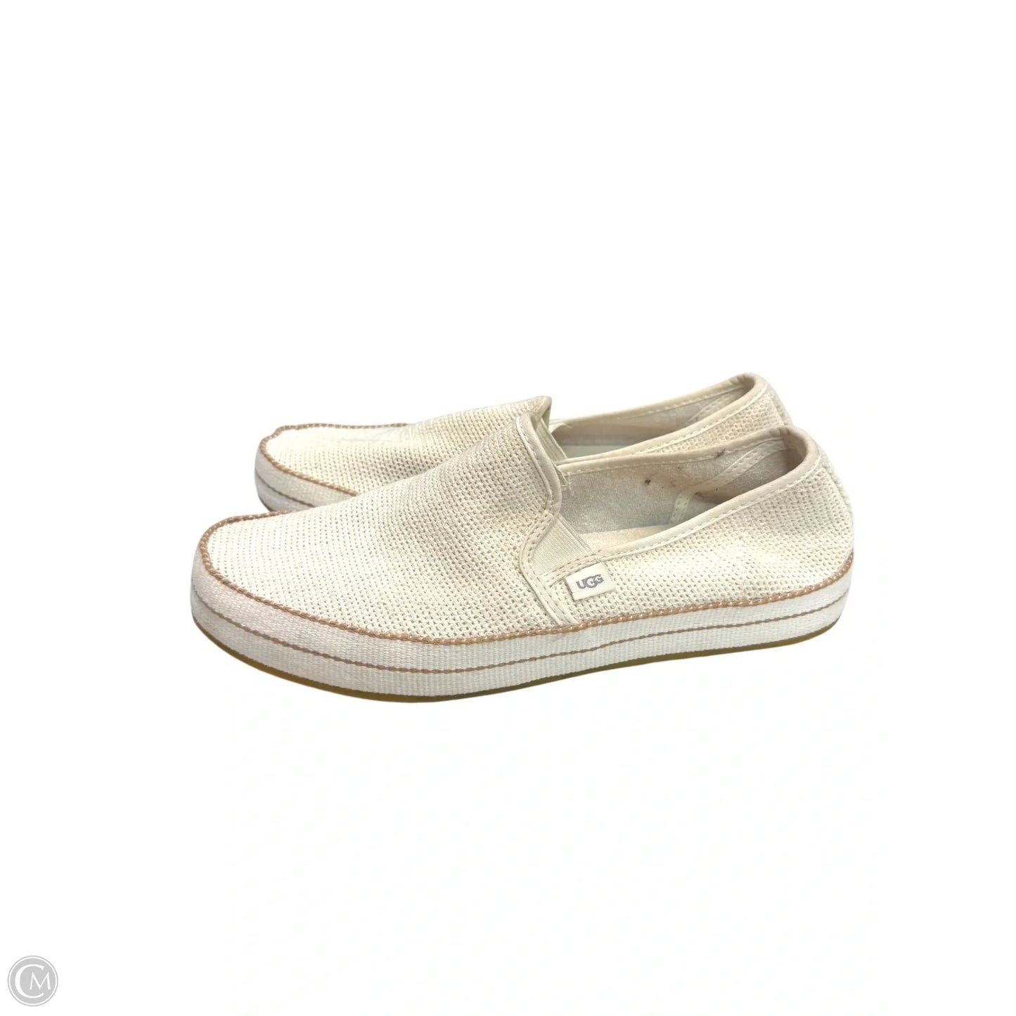 Shoes Flats By Ugg In Cream, Size: 9.5