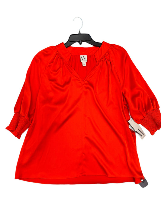 Blouse Short Sleeve By Worthington  Size: L