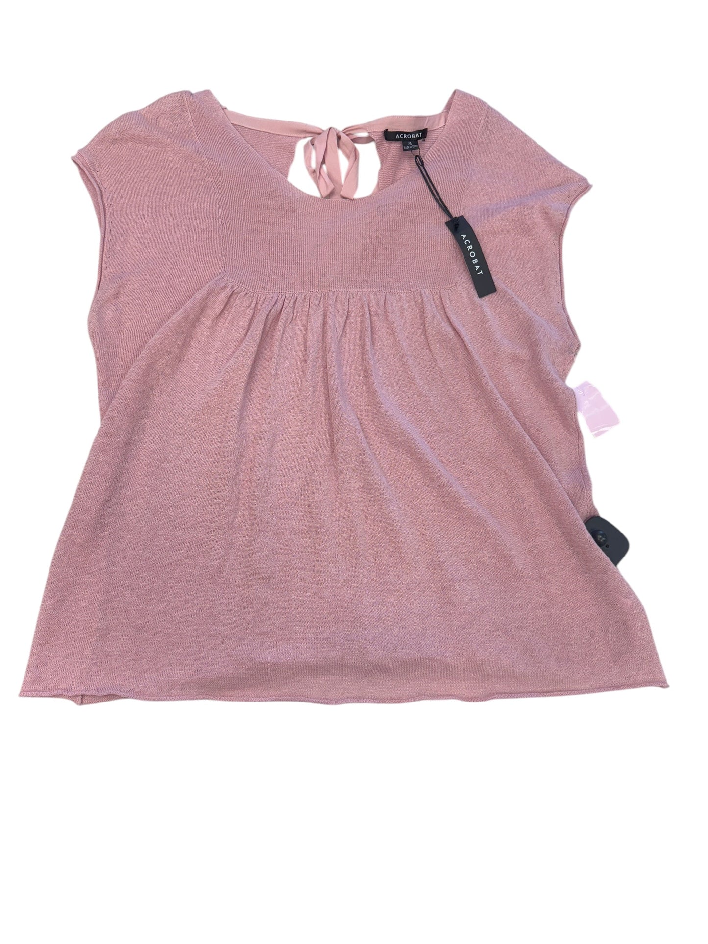 Top Short Sleeve By Cmc In Pink, Size: M