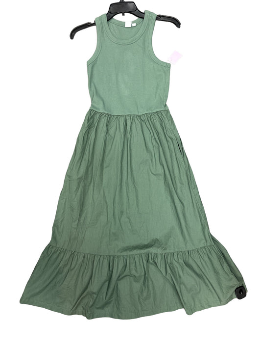 Green Dress Casual Midi Gap, Size 4