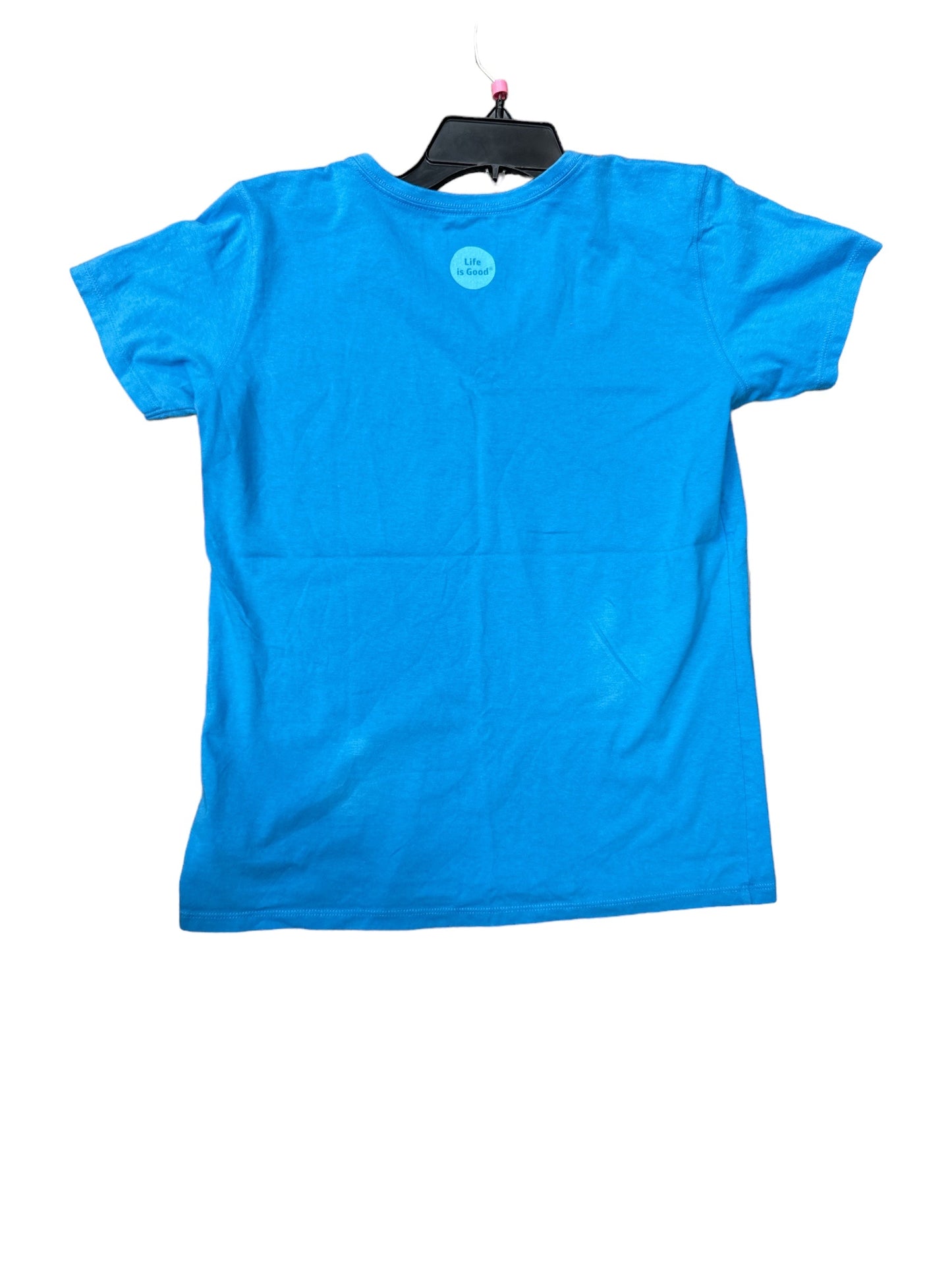 Blue Top Short Sleeve Life Is Good, Size S