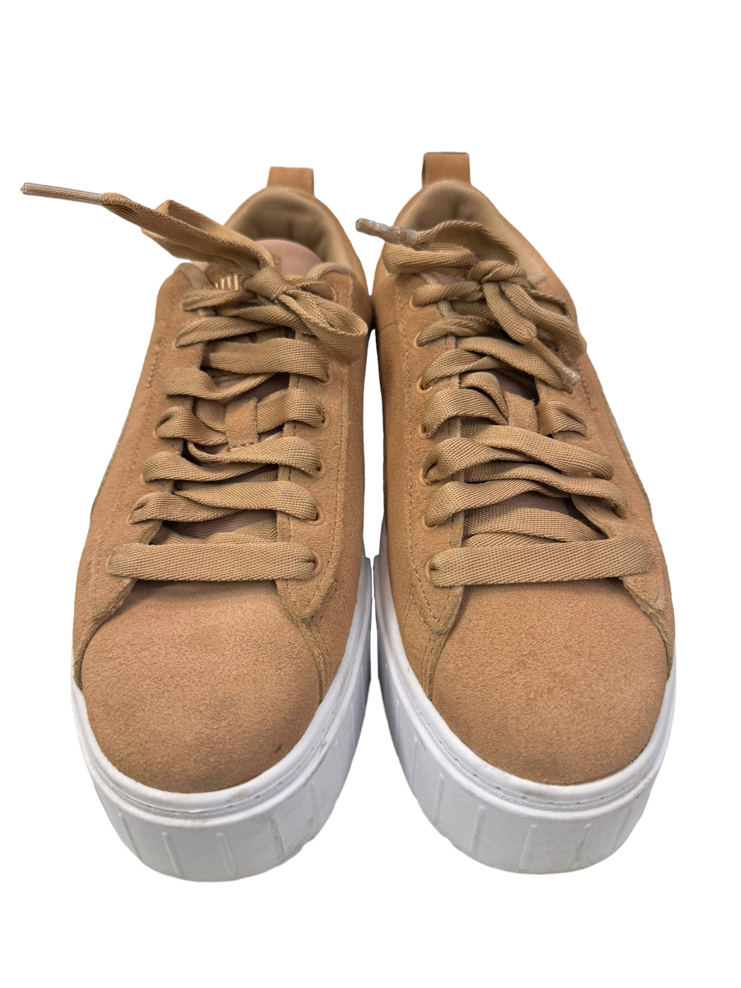 Tan Shoes Sneakers Platform Puma, Size 8