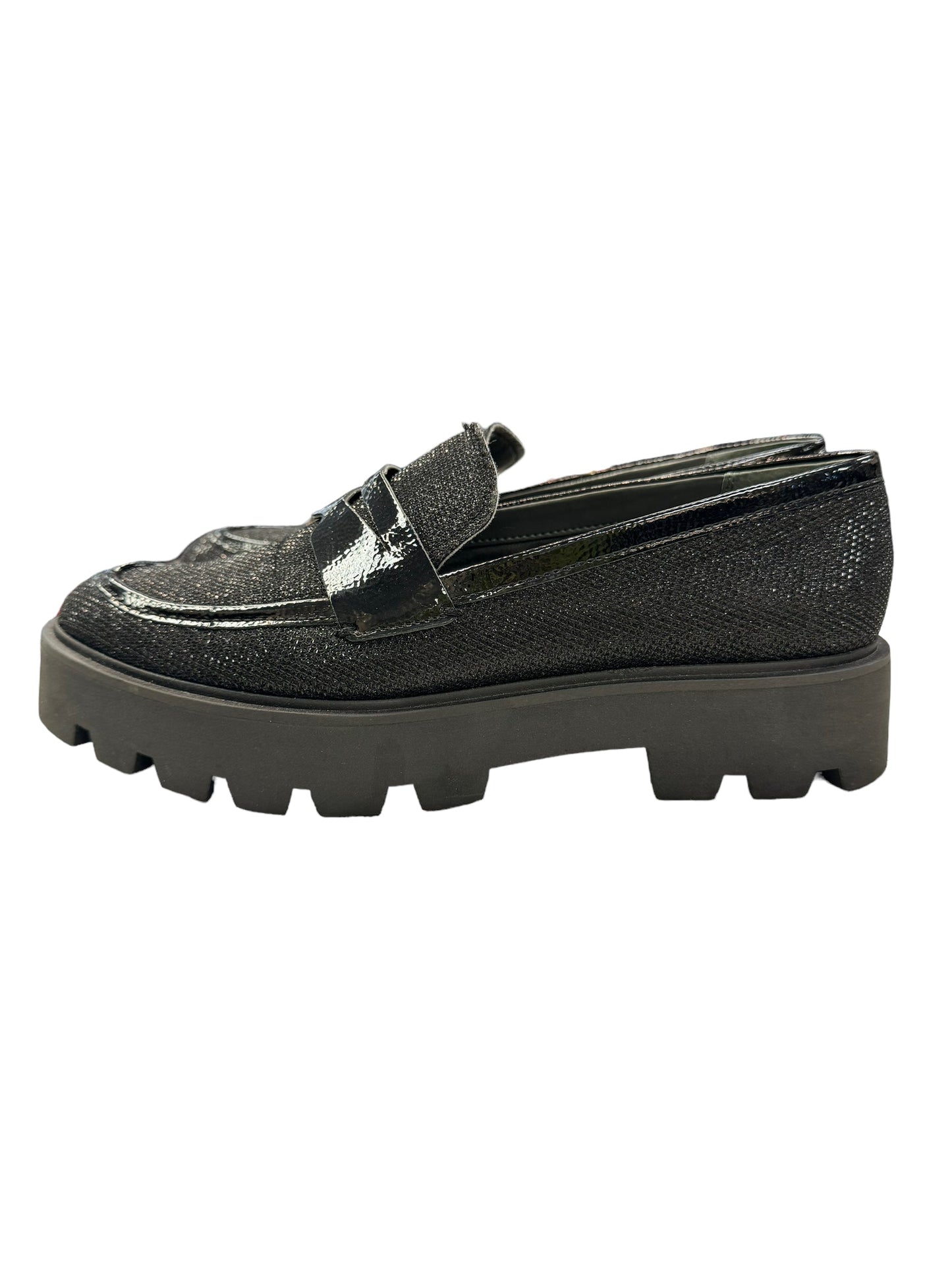 Black Shoes Heels Platform Franco Sarto, Size 8