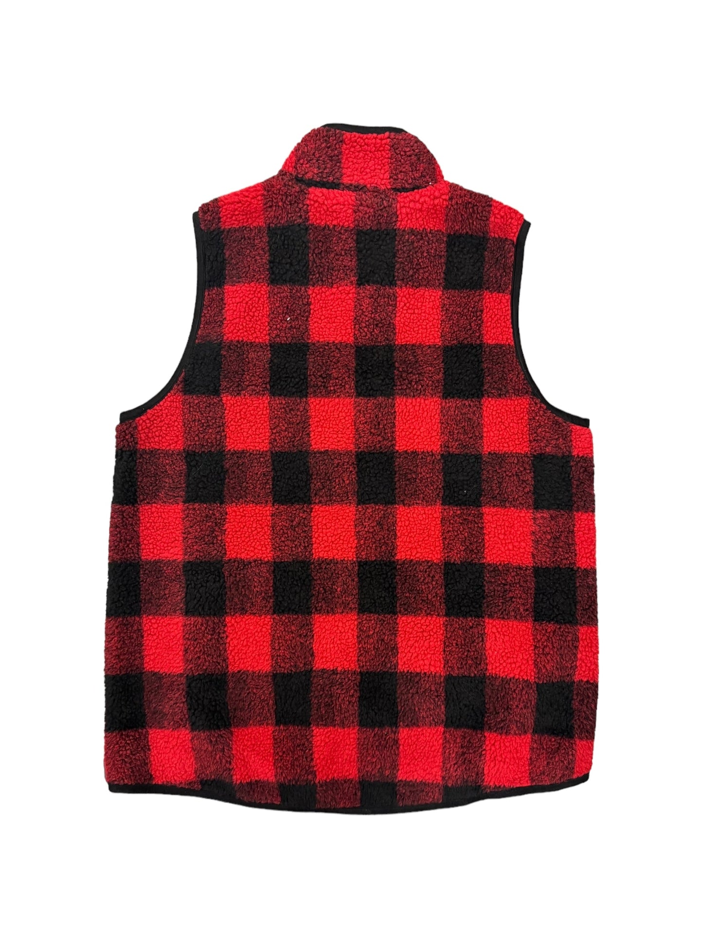 Black & Red Vest Fleece Doe & Rae, Size L