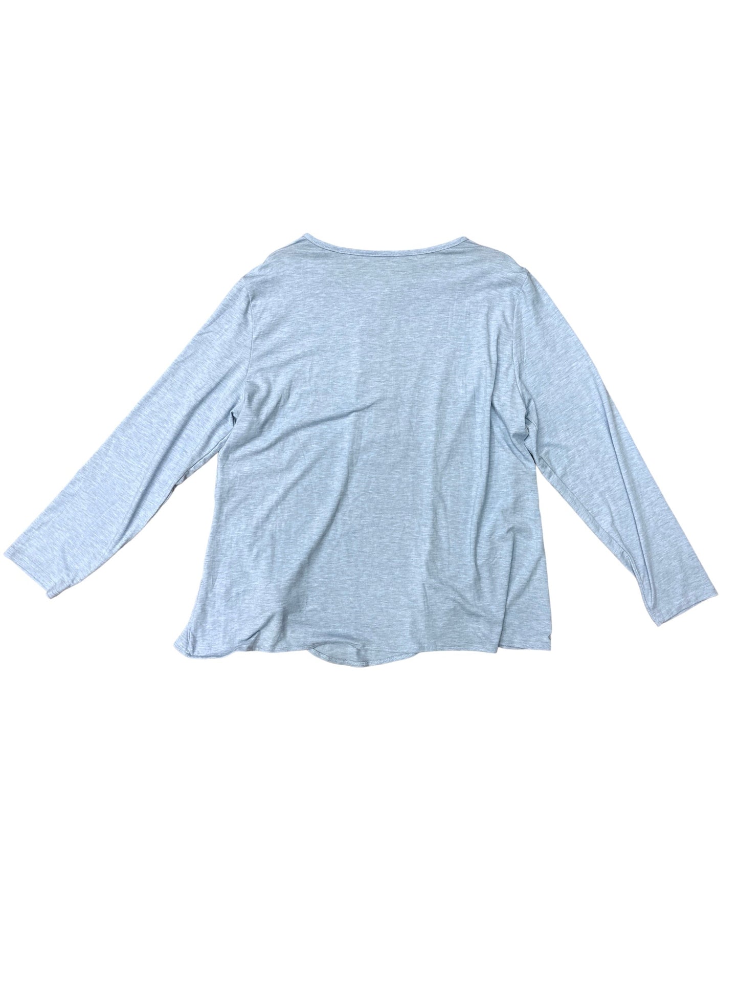 Blue Top Long Sleeve Clothes Mentor, Size Xxl