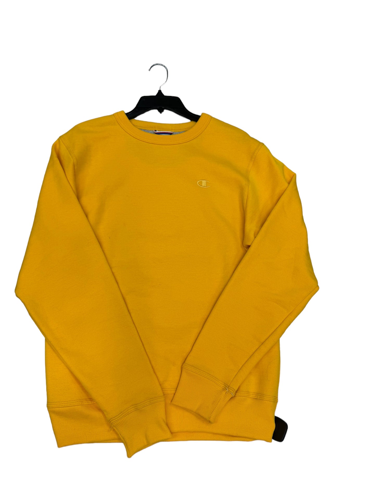 Sweatshirt Crewneck By Champion In Yellow, Size: S