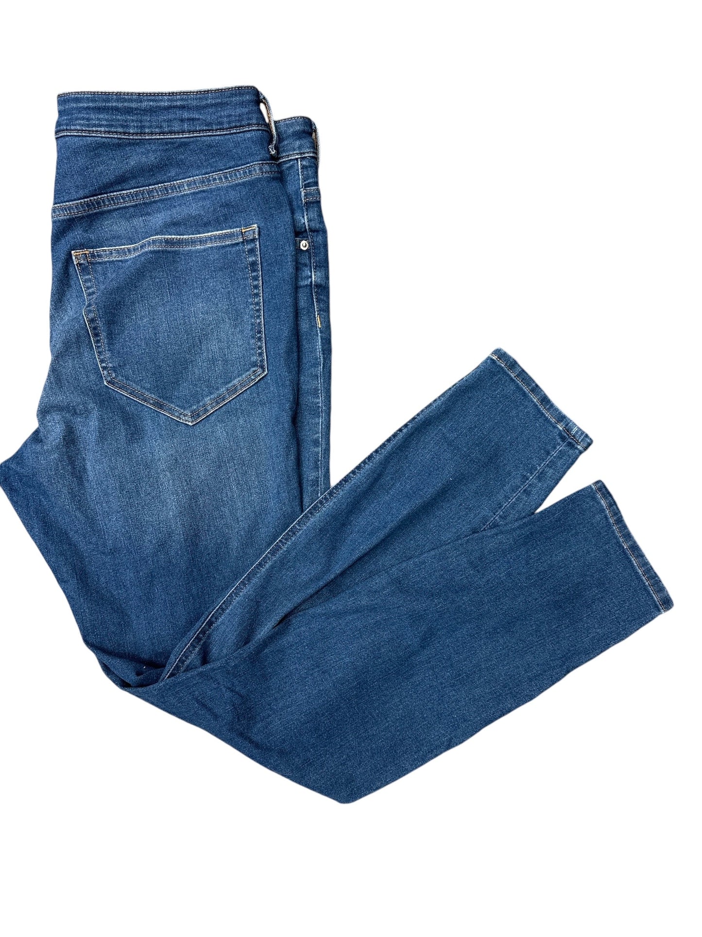 Jeans Skinny By H&m In Blue Denim, Size: 12