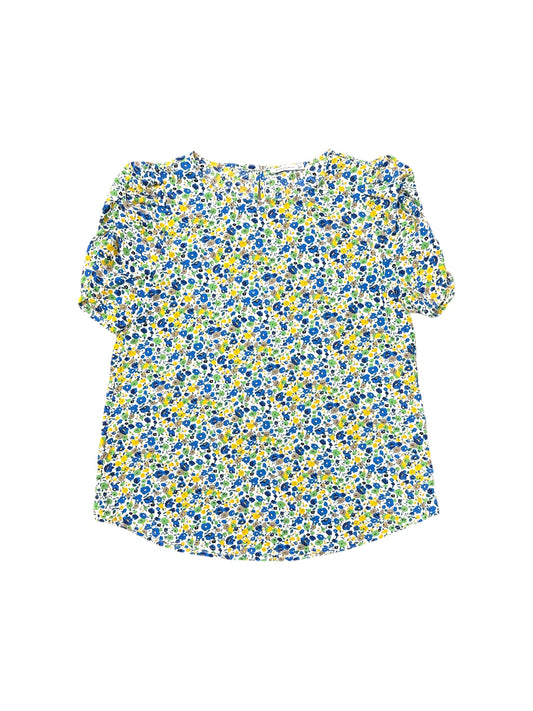 Blouse Short Sleeve By Staccato In Green & Yellow, Size: S