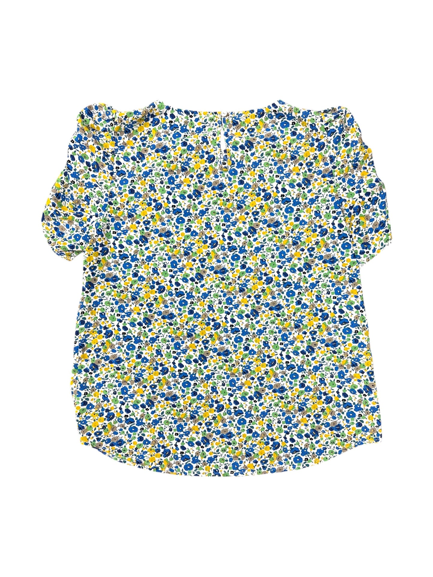 Blouse Short Sleeve By Staccato In Green & Yellow, Size: S