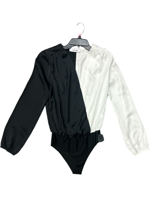 Bodysuit By Clothes Mentor In Black & White, Size: S